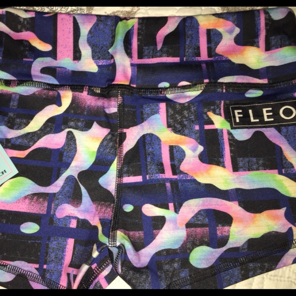 Fleo NWT Small Holographic Shorts